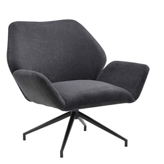 PORTLAND ROTATING FAUTEUIL SIERRA ANTHRACITE W84XD78XH78