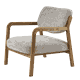 GRANTSVILLE FAUTEUIL BEIGE FRAME NATURAL OAK W62/D73/H77