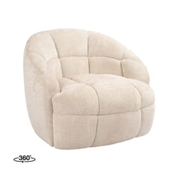 BUBBLE LOUNGE CHAIR NATURAL CREMONA