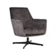TOBY LOUNGE CHAIR ANTRACIT VELOUR