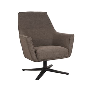 TOD LOUNGE CHAIR BROWN BOUCLE