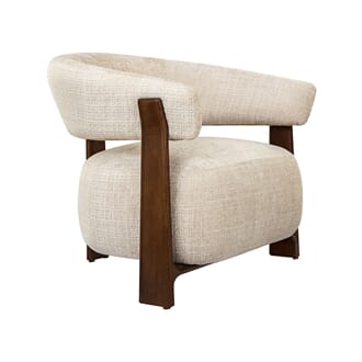 NICE LOUNGE CHAIR NATURAL/WALNUT