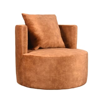 LOUNGE CHAIR EVY LARGE OCHER VELOUR