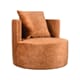 LOUNGE CHAIR EVY LARGE OCHER VELOUR