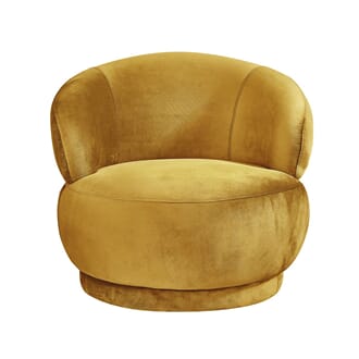 LOBBY LOUNGE CHAIR OCHER VELOUR