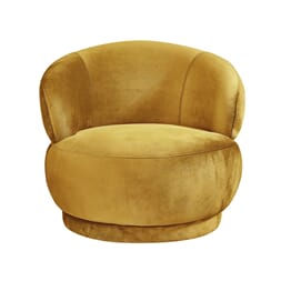LOBBY LOUNGE CHAIR OCHER VELOUR