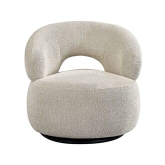 NUSENNA LOUNGE CHAIR ROYAL NATURAL BOUCLE