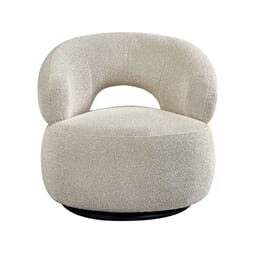 NUSENNA LOUNGE CHAIR ROYAL NATURAL BOUCLE