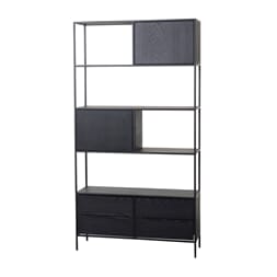 IMPERIAL CABINET BLACK 100x35x190