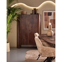 TOPEKA CABINET WALNUT W120/D40/H160