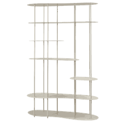 SCOTTSVILLE CABINET OFF-WHITE W120/D40/H185