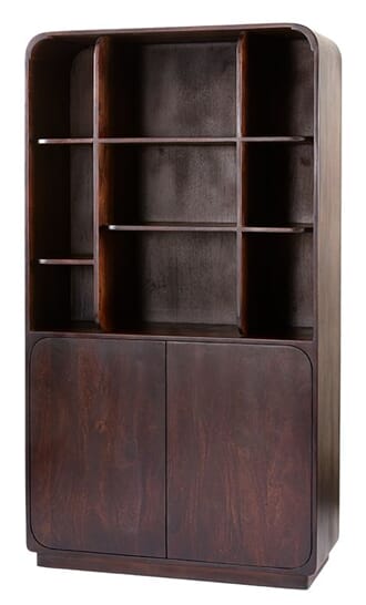 CHARLOTTE CABINET WALNUT W100/D40/H180