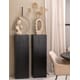 INGE PILLAR BLACK 35X35X110 CM