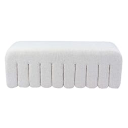 CISKE POUF MIX BOUCLE ECRU L W123 X D46 X H45 cm