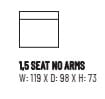FERRARA 1,5 SEAT NO ARMS CYCLAMEN BEIGE 2