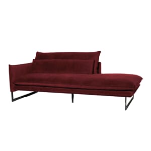 MILAN DAYBED LEFT SEVEN WINE RED