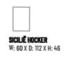 SICILIÊ HOCKER 60 CM PLEAT NATURAL