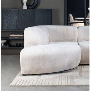 SIRMIONE CORNER ROUND 100x100 CM BRENTA ECRU