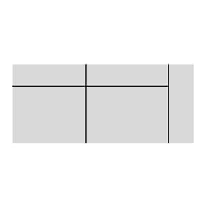 VERONA 2,5 SEAT ARM R 229 CM X 104 CM LUNO ECRU