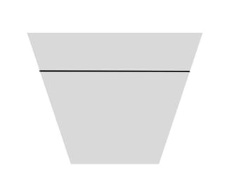VERONA TRAPEZE NO ARMS 134 CM X 104 CM LUNO ECRU