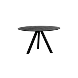 ATLANTA DINING TABLE ROUND BLACK Ø130xH76