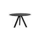 ATLANTA DINING TABLE ROUND BLACK Ø130xH76