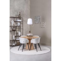 MICHIGAN DINING TABLE ROUND NATURAL Ø120X76 CM