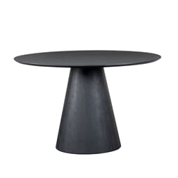 MICHIGAN DINING TABLE ROUND BLACK Ø120X76 CM