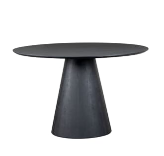 MICHIGAN DINING TABLE ROUND BLACK Ø120X76 CM