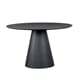MICHIGAN DINING TABLE ROUND BLACK Ø120X76 CM