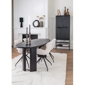 WISCONSON DINING TABLE BLACK W220/D90/H76