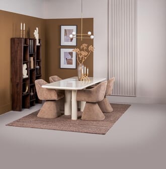 MEDORA DINING TABLE RECTANGULAR ECRU W220 X D90 X H76CM