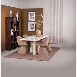 MEDORA DINING TABLE RECTANGULAR ECRU W220 X D90 X H76CM