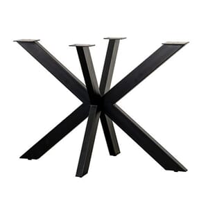 KINSLEY/WATFORD DINING TABLE LEG BLACK METAL W106/D66/H73