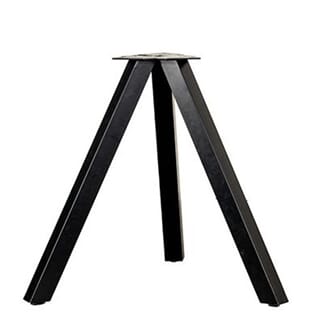ATLANTA DINING TABLE LEG BLACK METAL W78/D78/H73