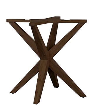 ATLANTA DINING TABLE LEG WALNUT MANGO W78/D78/H73