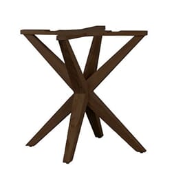 ATLANTA DINING TABLE LEG WALNUT MANGO W78/D78/H73