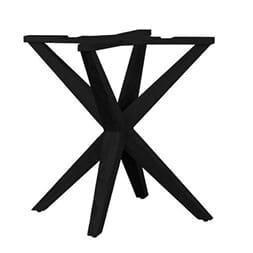 ATLANTA DINING TABLE LEG BLACK MANGO W78/D78/H73