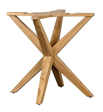 ATLANTA DINING TABLE LEG NATURAL OAK W78/D78/H73