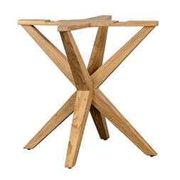 ATLANTA DINING TABLE LEG NATURAL OAK W78/D78/H73