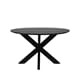 DINING TABLE MANGO WOOD BLACK 130 CM