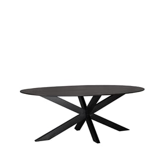 ZION DINING TABLE 210 CM BLACK MANGO WOOD