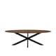 JAMES DINING TABLE NATURE SMOOTH MANGO BLACK METAL