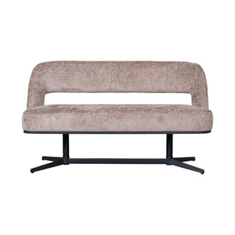 GRIMAUD DINING SOFA 150 CM TAUPE/BLACK