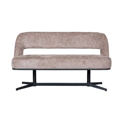 GRIMAUD DINING SOFA 150 CM TAUPE/BLACK