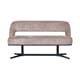 GRIMAUD DINING SOFA 150 CM TAUPE/BLACK