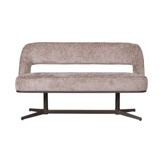 GRIMAUD DINING SOFA 150 CM TAUPE/BRONZE