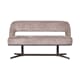 GRIMAUD DINING SOFA 150 CM TAUPE/BRONZE