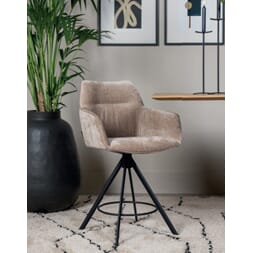 JOHNSON ROTATING BARSTOOL CROWN SAND W59xD60xH97