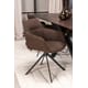 JOHNSON ROTATING DINING CHAIR BOUCLE BROWN W59/D60/H84